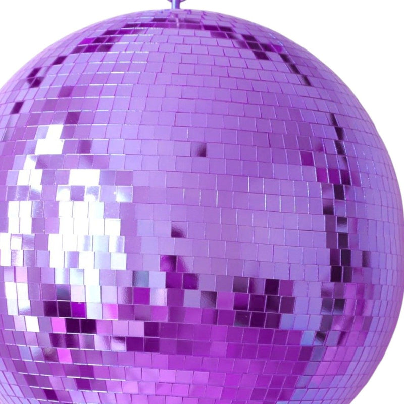 Boule Disco à facettes Violette 30cm