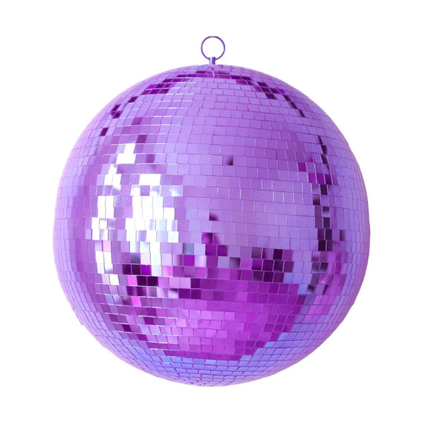 Boule Disco à facettes Violette 30cm