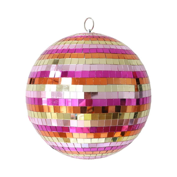 Boule Disco à facettes rainbow 25cm