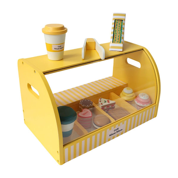 Stand a patisseries Café Miam-miam en bois