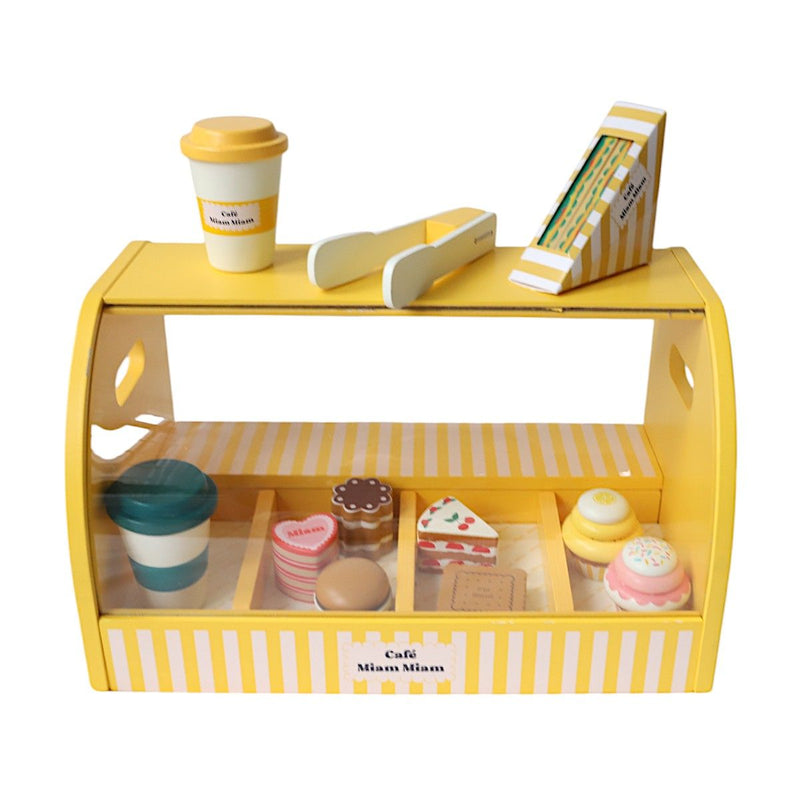 Stand a patisseries Café Miam-miam en bois