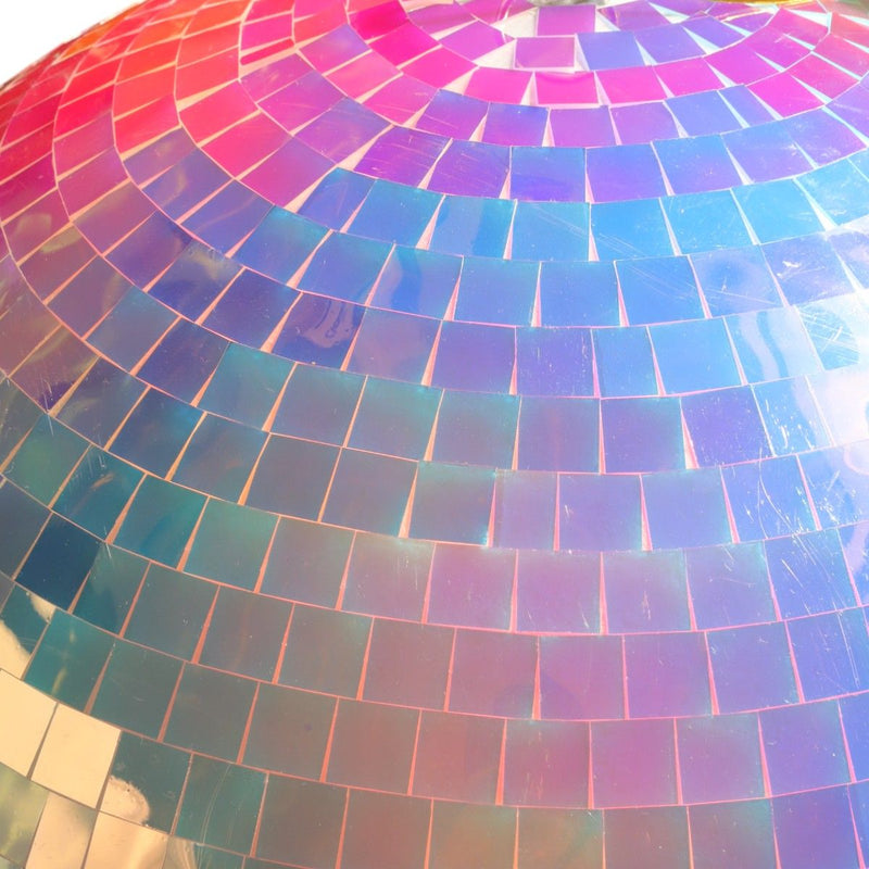 Boule Disco à facettes Iridescente 40cm