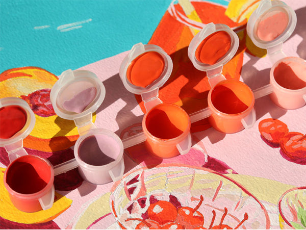 coffret peinture au numéro petit pinceau summer dreams