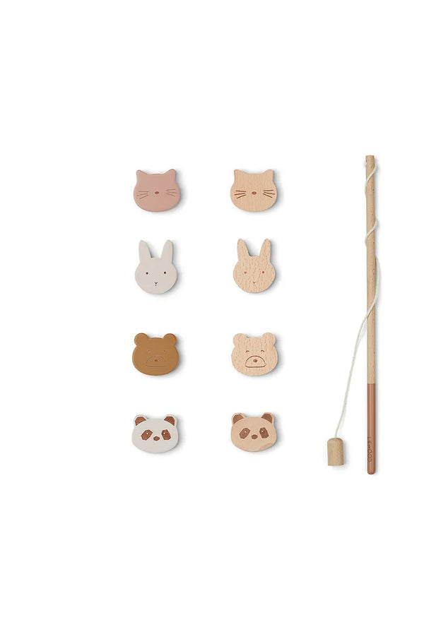 Pêche à la ligne en bois Animaux