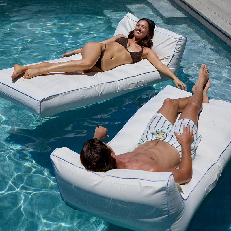 Matelas de piscine déhoussable Ecru