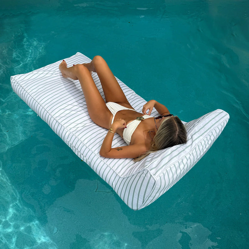 Matelas de piscine déhoussable Sage stripe