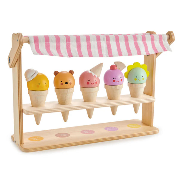 Marchand de glaces en bois