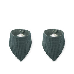 Lot de 2 Bavoirs Andrea Bleu