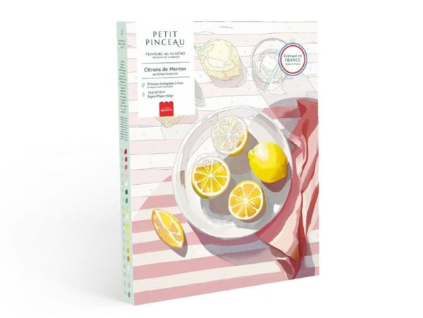 Coffret peinture au numéro petit Pinceau citrons