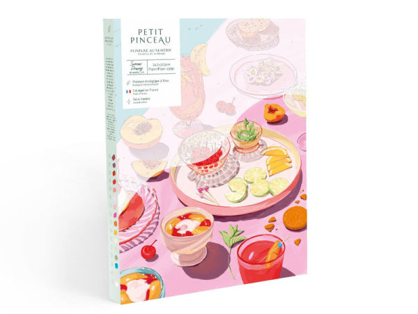 coffret peinture au numéro petit pinceau summer dreams