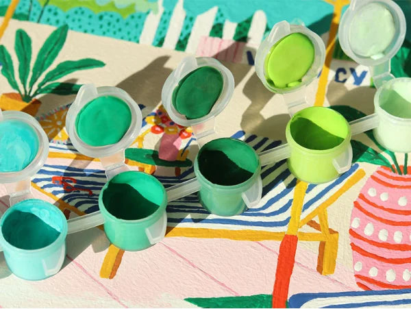 Coffret peinture au numero-the Motel Pool par Jessica Smith