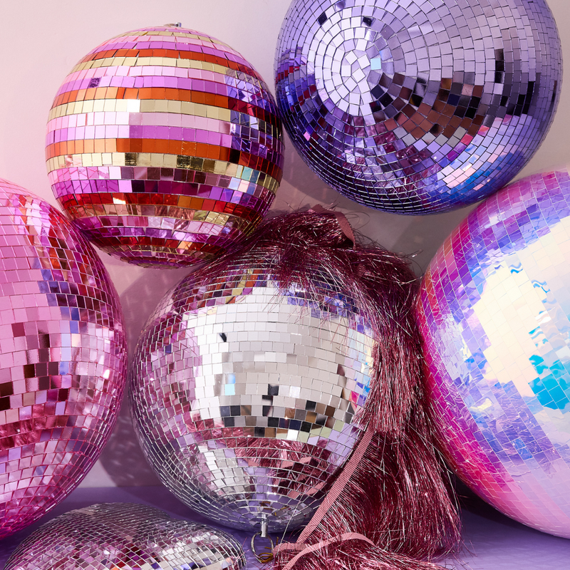 Boule Disco à facettes Iridescente 40cm