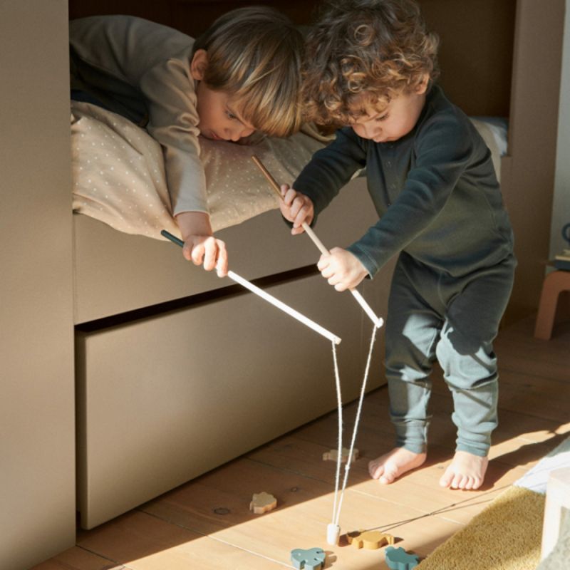 Pêche à la ligne en bois Dinos