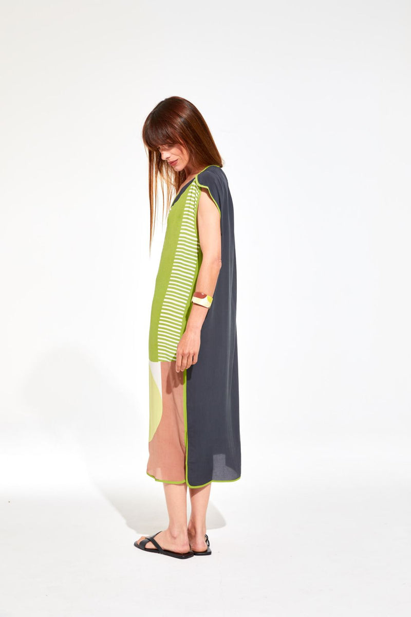 Robe Raf Lime en soie
