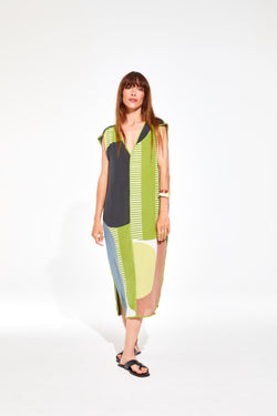 Robe Raf Lime en soie