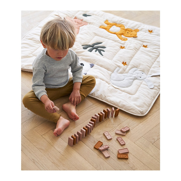 Tapis d'eveil animaux en coton bio