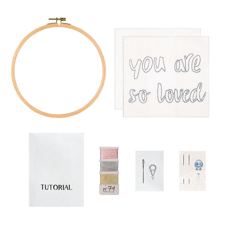 Embroidery kit "you are so loved"