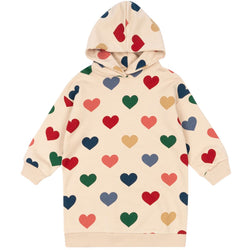 Robe sweat coeurs Lou