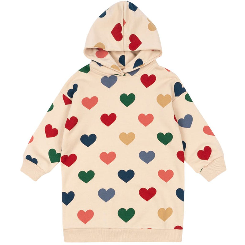 Robe sweat coeurs Lou