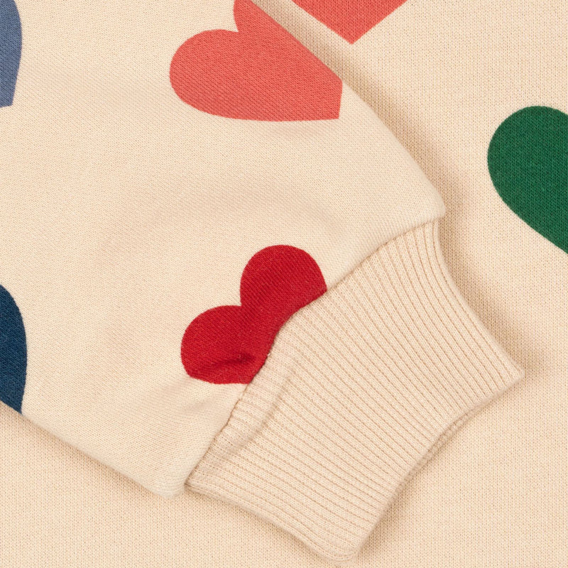 Robe sweat coeurs Lou