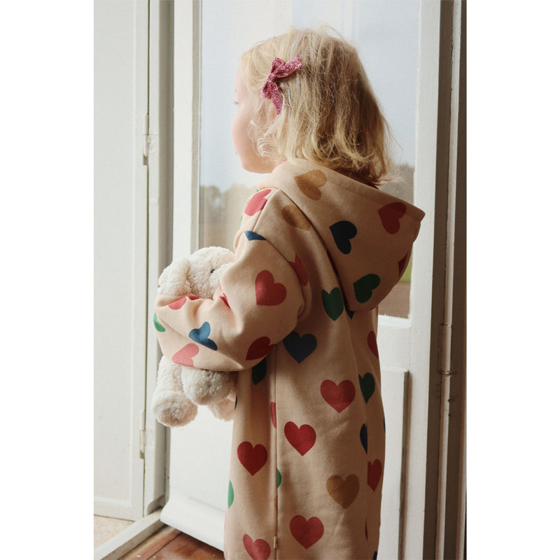 Robe sweat coeurs Lou