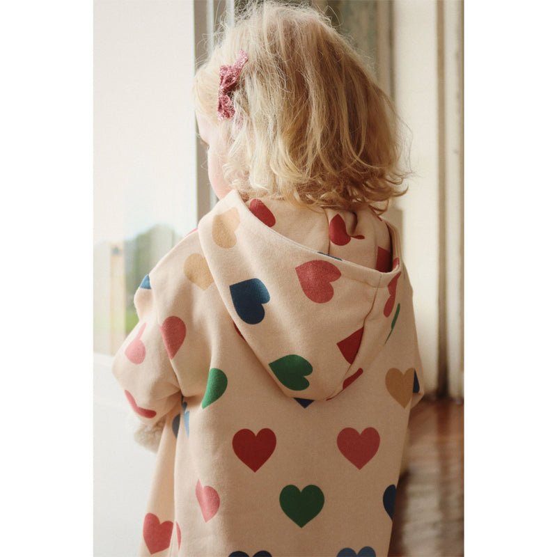Robe sweat coeurs Lou