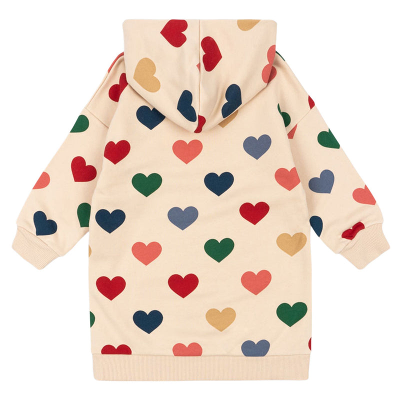 Robe sweat coeurs Lou