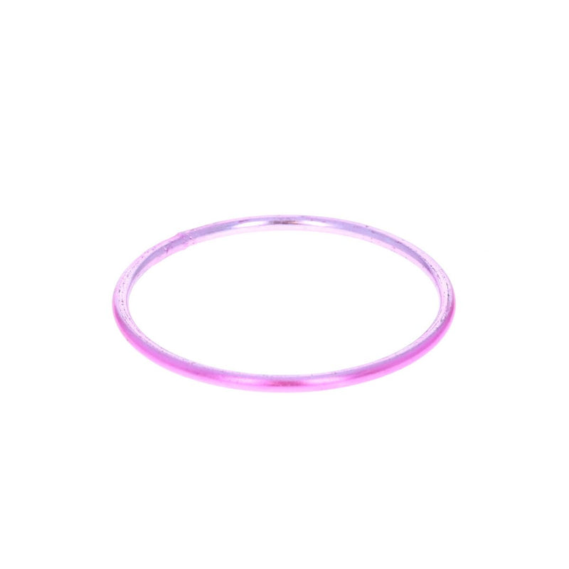 Bracelet jonc en aluminium rose