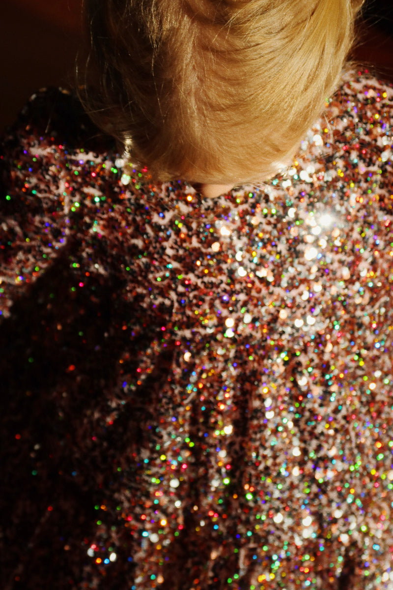 Robe de soirée rose Sequins