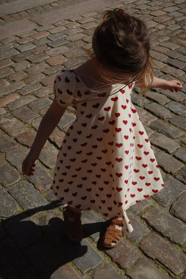 Robe coeurs rouge