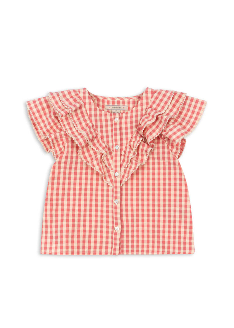 Chemise vichy rose Kim