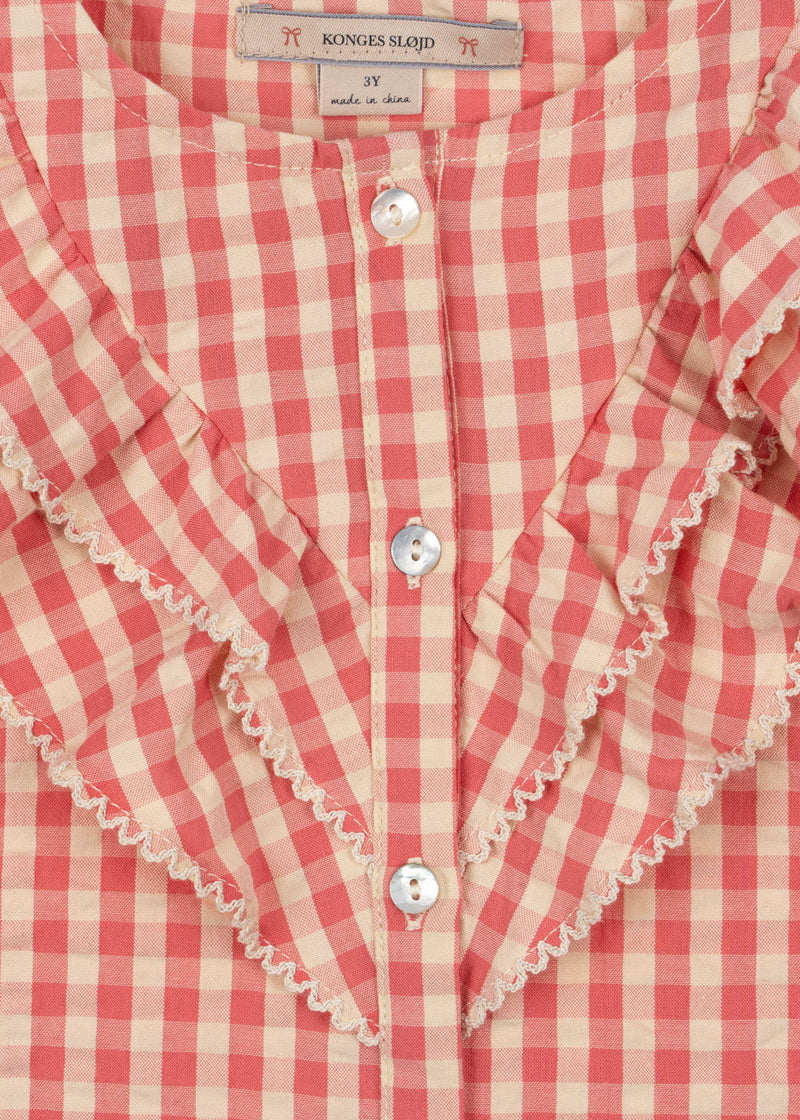 Chemise vichy rose Kim