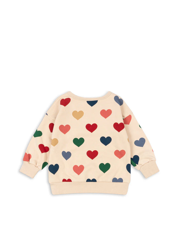 Sweat shirt coeurs Lou