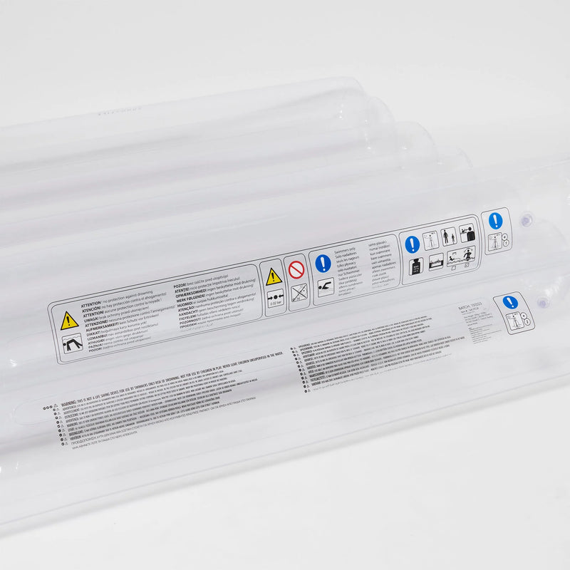 Matelas double Tube transparent