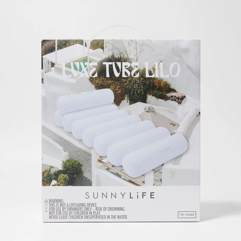 Matelas de piscine Luxe Tube white