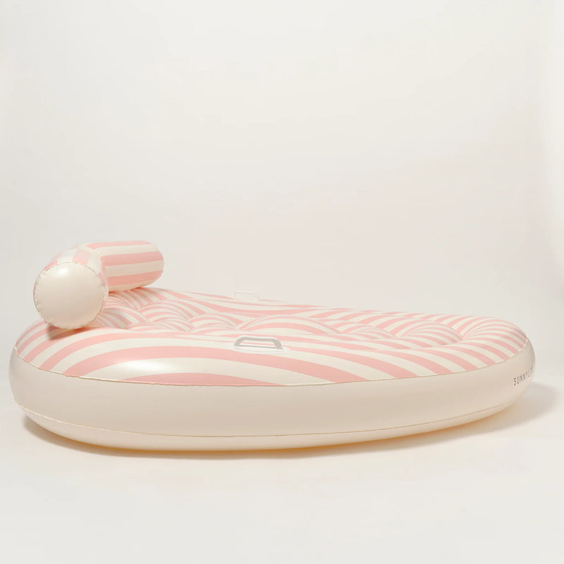 Matelas de piscine Coeur Rose stripe