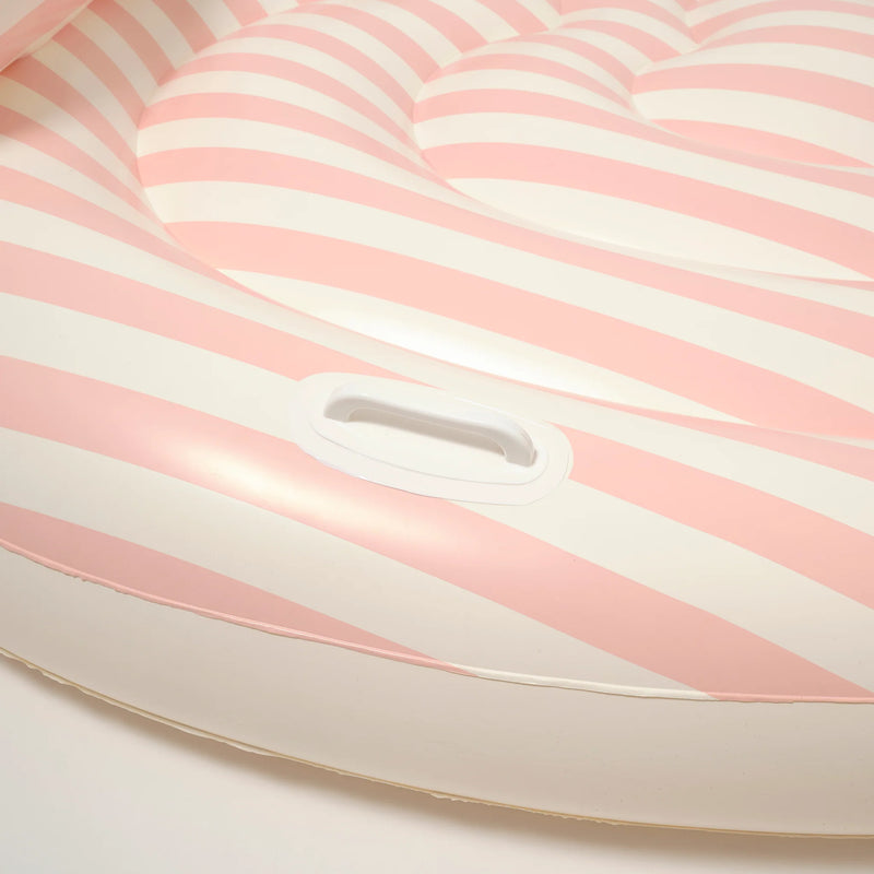 Matelas de piscine Coeur Rose stripe