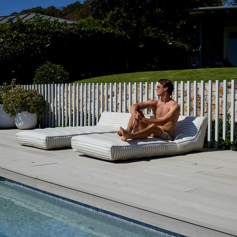 Matelas de piscine déhoussable Sage stripe