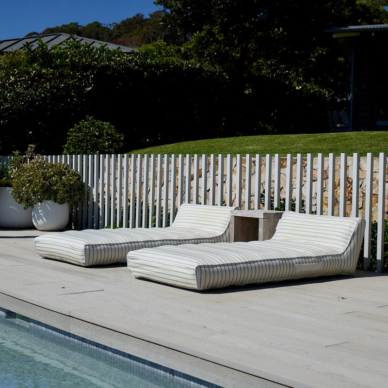 Matelas de piscine déhoussable Sage stripe