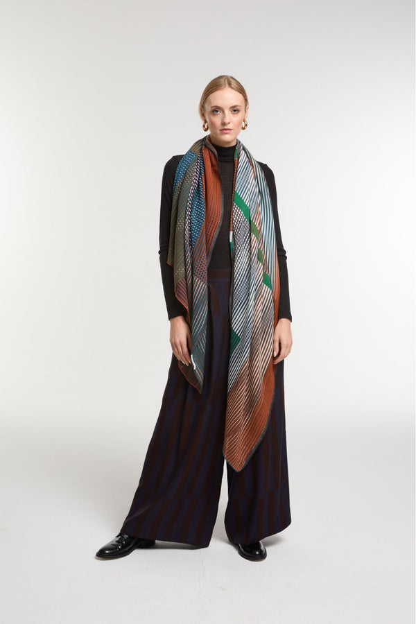 Foulard Vibrant Brun
