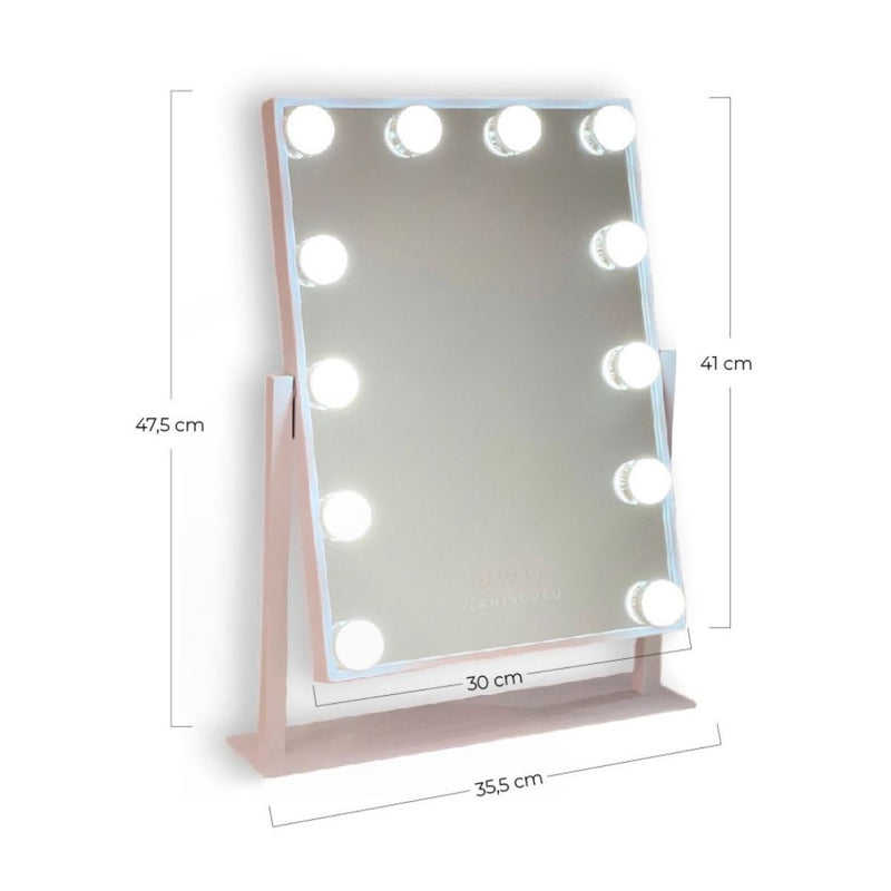 Miroir de maquillage avec lampes