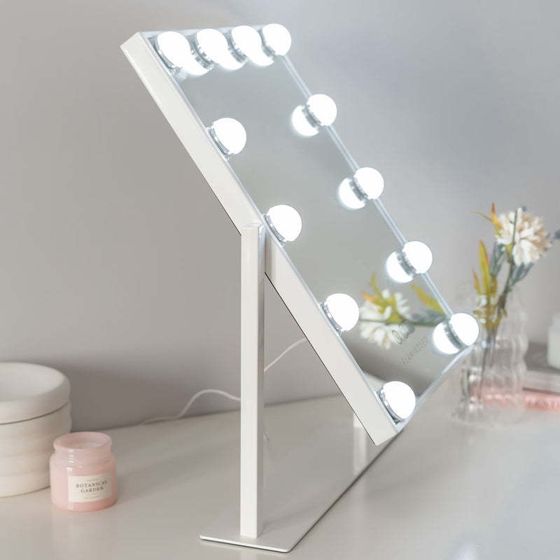 Miroir de maquillage avec lampes