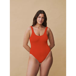 Maillot de bain 1 pièce - Riva - orange cranberry